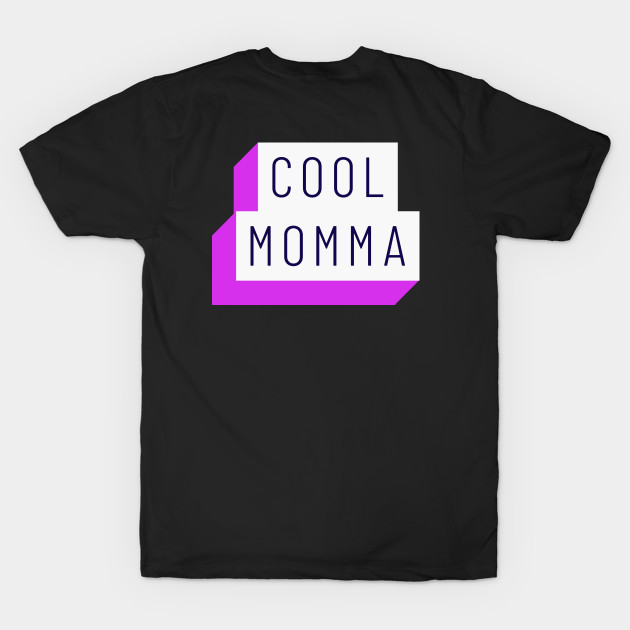 Cool Mama 3D Pocket and Back Block Design in White and Purple by BeeDesignzzz